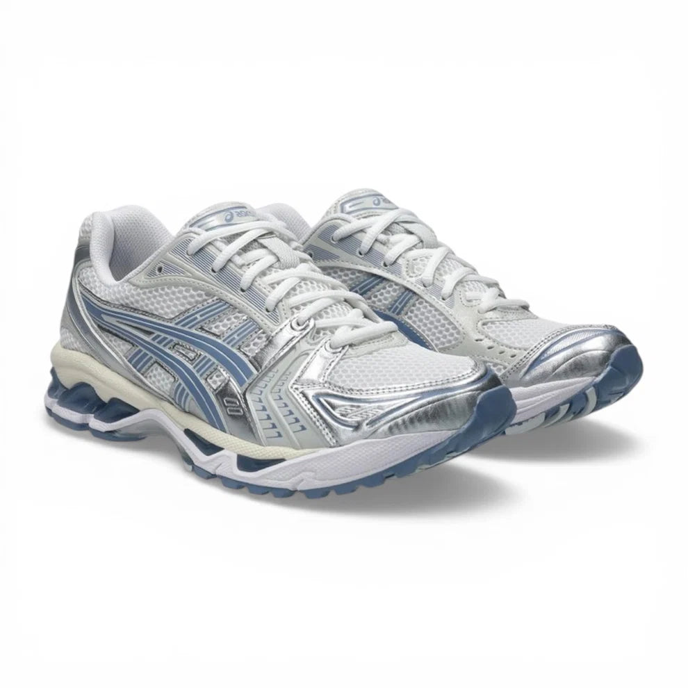 asics kayano 14 'white light navy'